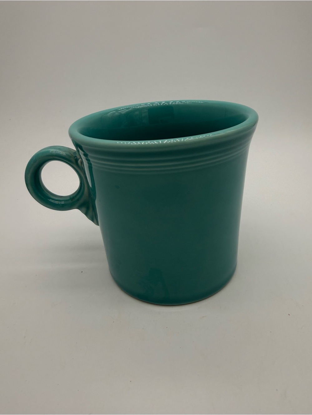 Fiesta Fiestaware Turquoise Ring Handle Mug Coffee Cup Tom Jerry HLC USA Single